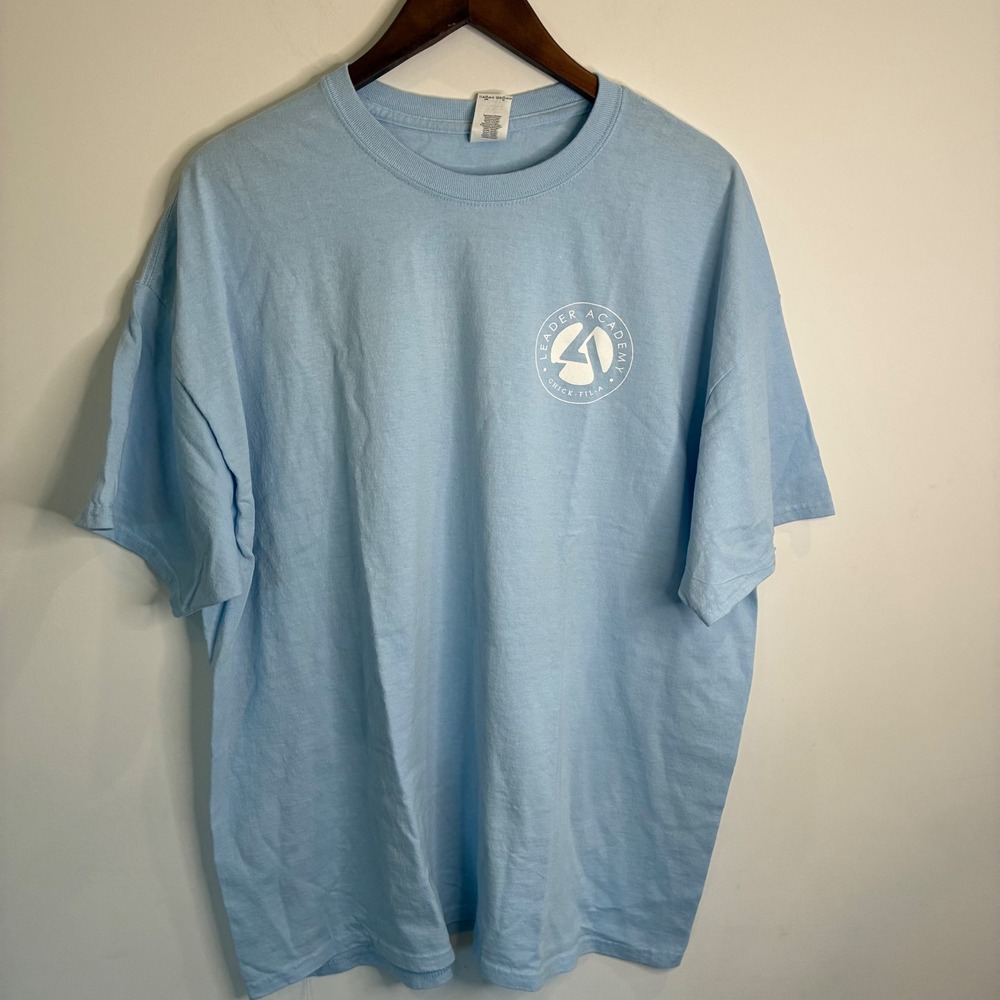 Gildan Chick-fil-A Leader Academy T-Shirt Mens 2XL Blue Impact Through Action